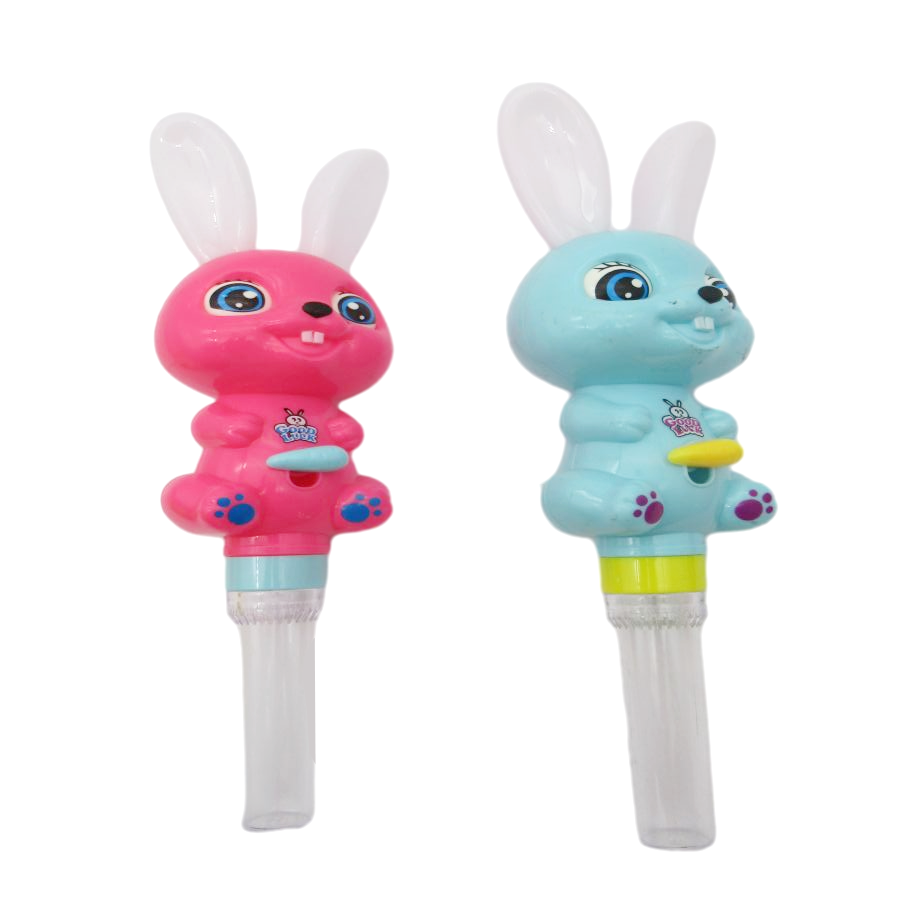 rabbit shaking whistle candy toy